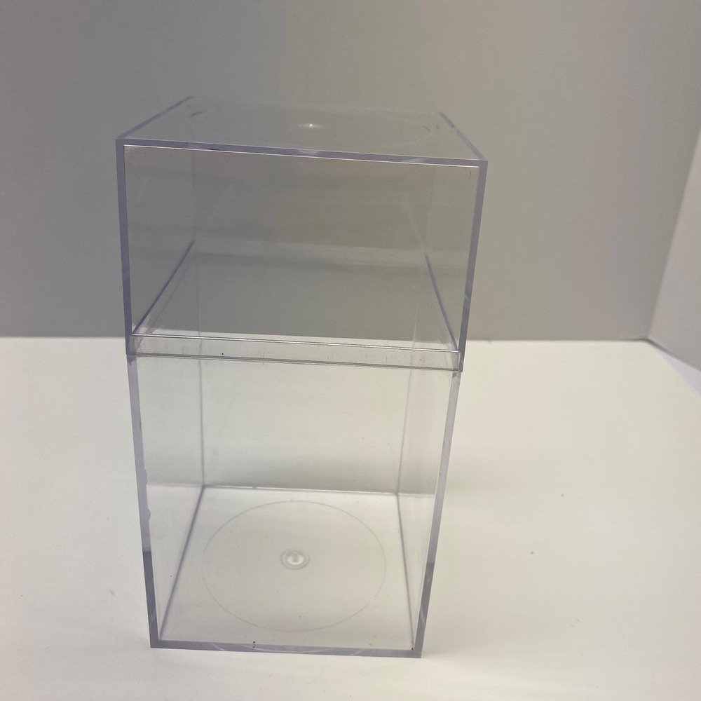 Clear Plastic Display Box Container Stackable Storage Case for Collectibles 7 in - Picture 3 of 10